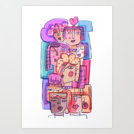 All together now Art Print