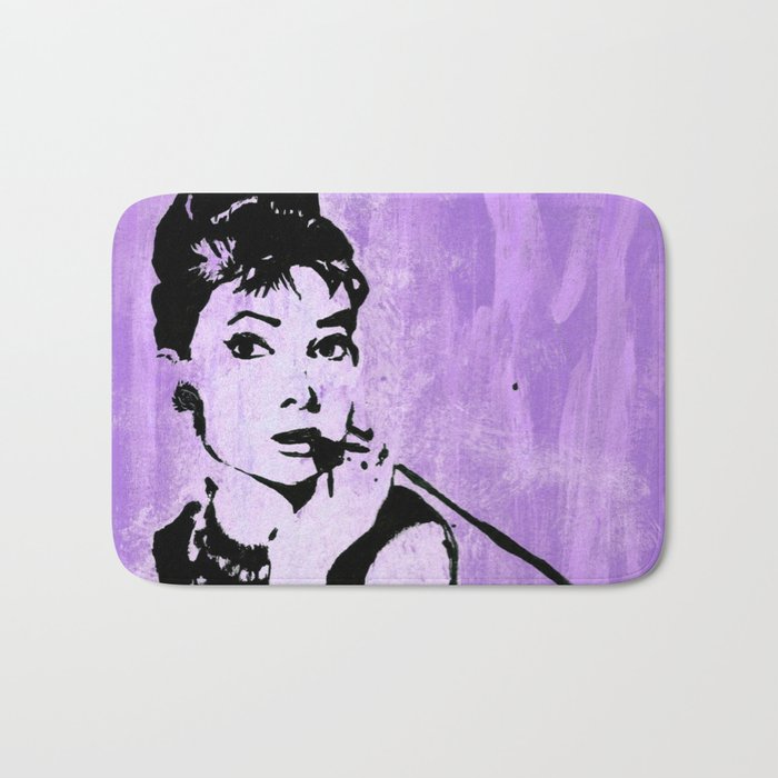 Audrey in Purple Bath Mat