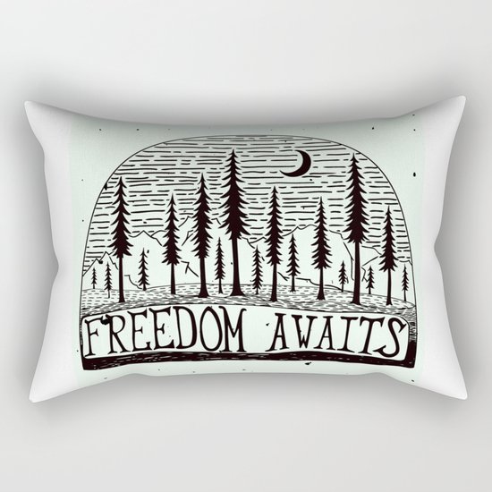Freedom Awaits Rectangular Pillow
