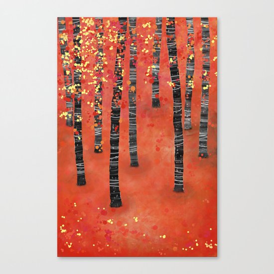 Birches Canvas Print