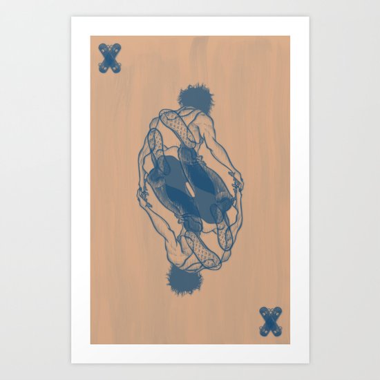 Skater Remix Art Print