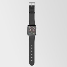 Mid-Century Modern Squares Lines Black Gray Apple Watch Band