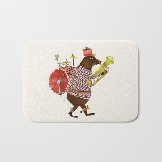 one bear band Bath Mat