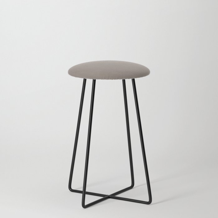 DUSTY BROWN COLOR. Plain Taupe  Counter Stool