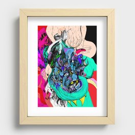 Pulled Into Lust Recessed Framed Print