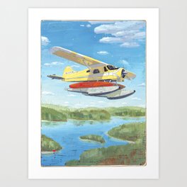 dehavilland beaver dhc-2 float plane Art Print