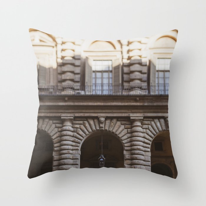 Florence Arches  |  Travel Photography Throw Pillow