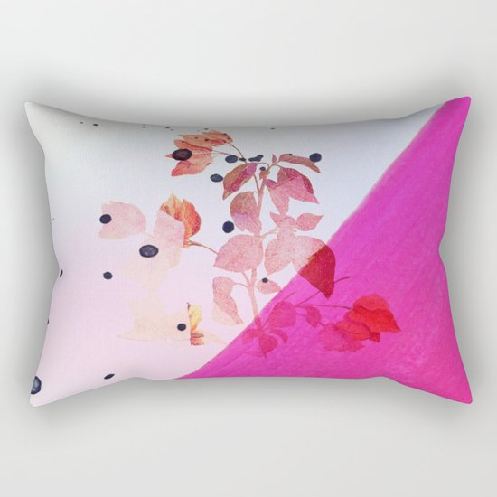 modern bougainvillea Rectangular Pillow