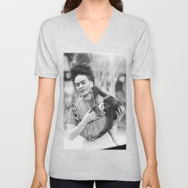Frida and Fulang Chang V Neck T Shirt