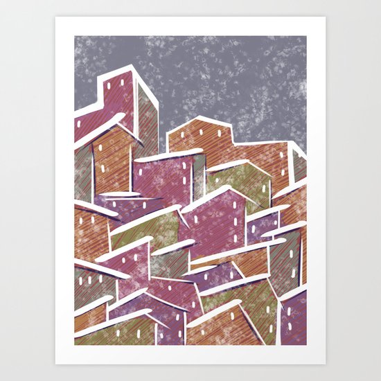 Urban Tetris#1 Art Print