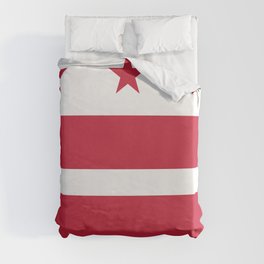 Washington D.C.: Washington D.C. Flag Duvet Cover