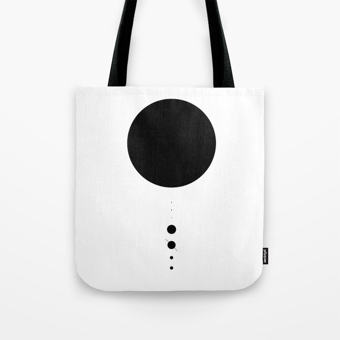 The Solar System (white) Tote Bag