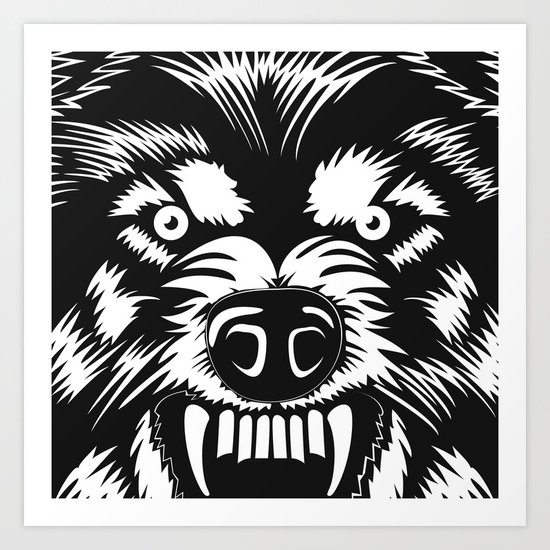 big bad wolf II Art Print