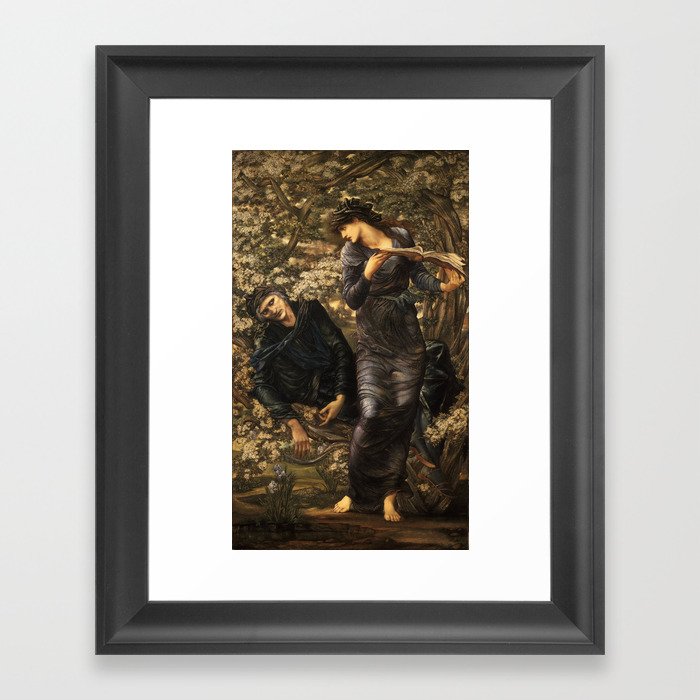 The Beguiling of Merlin - Edward Burne Jones  Framed Art Print