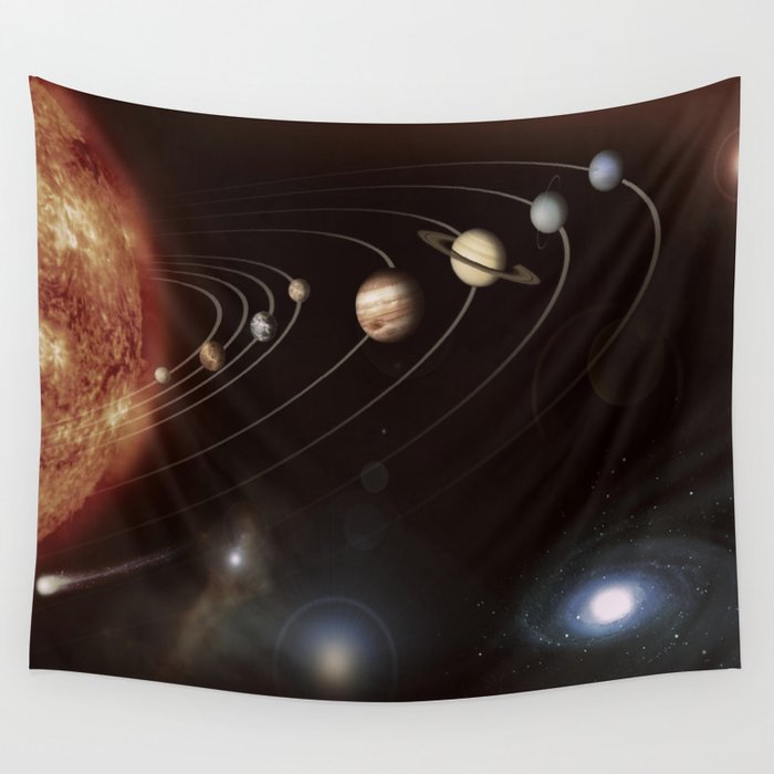 the solar system Wall Tapestry