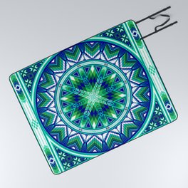 Sacred Places Green Picnic Blanket