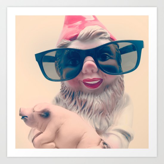 Fashion Gnome Art Print