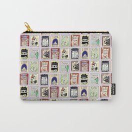 Virginia Woolf Book Covers Carry-All Pouch | Virginiawoolf, Vanessabell, Curated, Tothelighthouse, Drawing, Bookcovers, Digital, Literature, Mrsdalloway, Modernism 