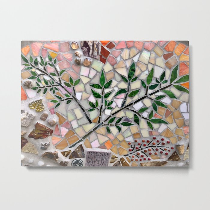 Plant mosaic Metal Print