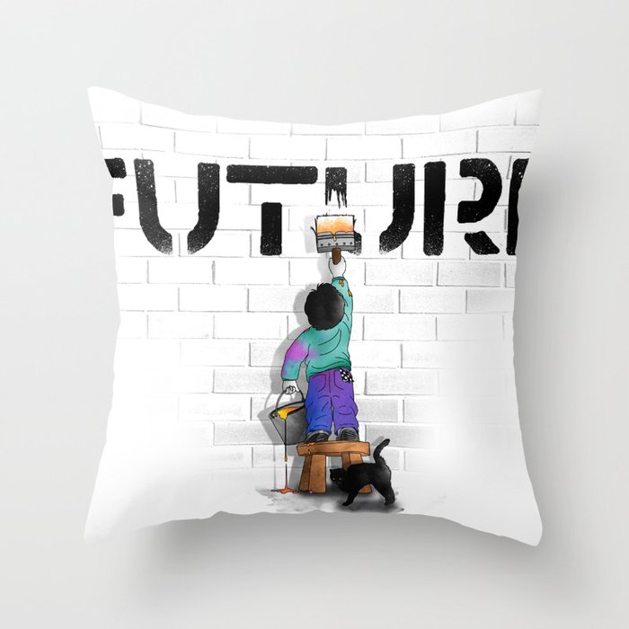 No Future Throw Pillow