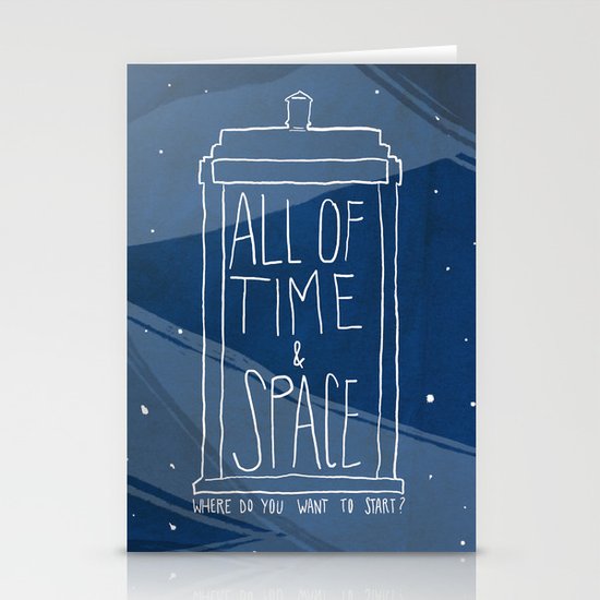 All Of Time And Space Stationery Cards
