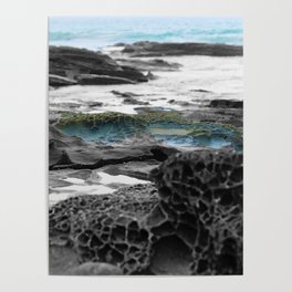 Lorne Beach Rocks Poster