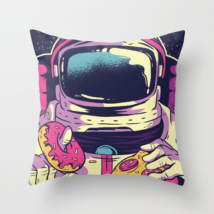 Astro Munchies Throw Pillow