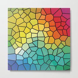 Super Cool Stained Glass Window Metal Print | Stainedglasswindow, Colour, Window, Rainbow, Broken, Stained, Pattern, Glass, Shapes, Colourful 