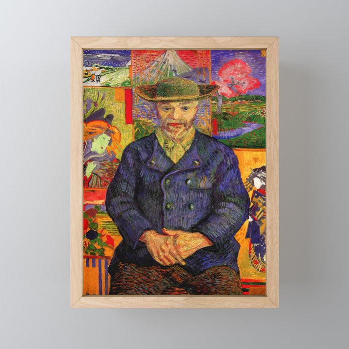 Vincent van Gogh "Portrait of Père Tanguy" (1) Framed Mini Art Print