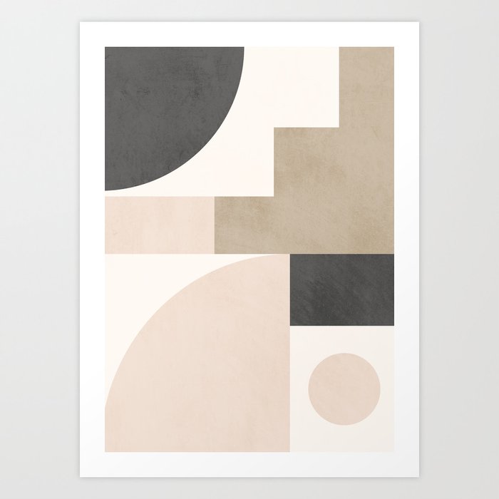 Geometric Abstract 105 Art Print
