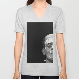 Frankenstein Poly Art V Neck T Shirt