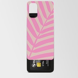 Peach And Pink Palm Leaf Android Card Case