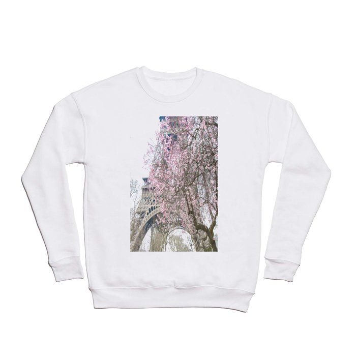 Paris in Springtime with the Eiffel Tower Crewneck Sweatshirt