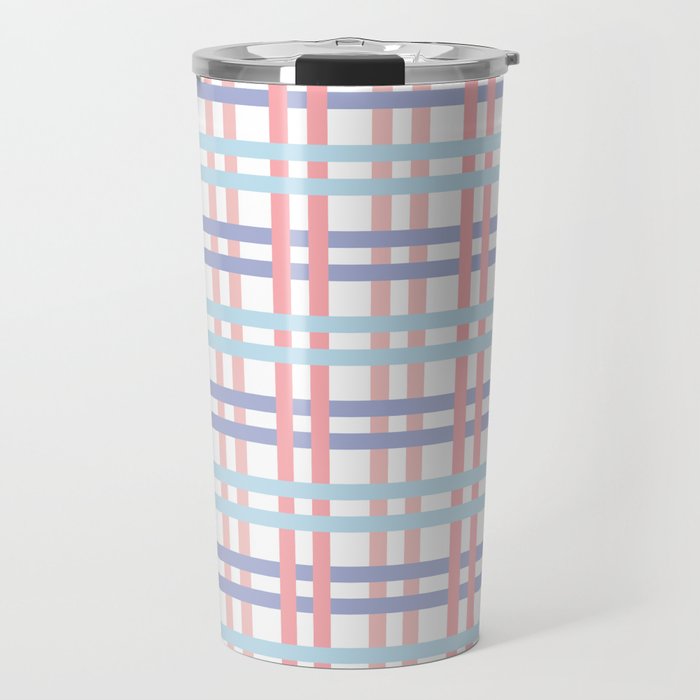 Woven - Pink and Blue Travel Mug