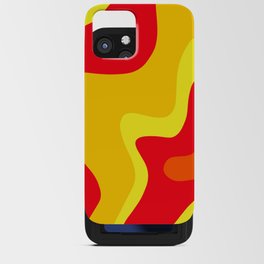 Abstract waves E iPhone Card Case