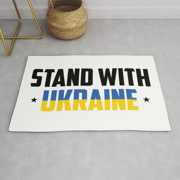 Stand With Ukraine Rug