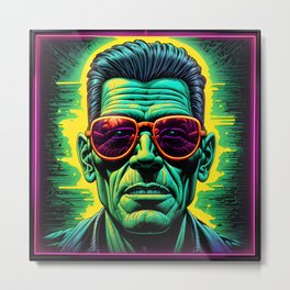 The man, the myth, the legend - Electric Shades Metal Print