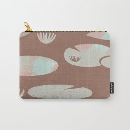 Mocha Lily Pads Carry-All Pouch
