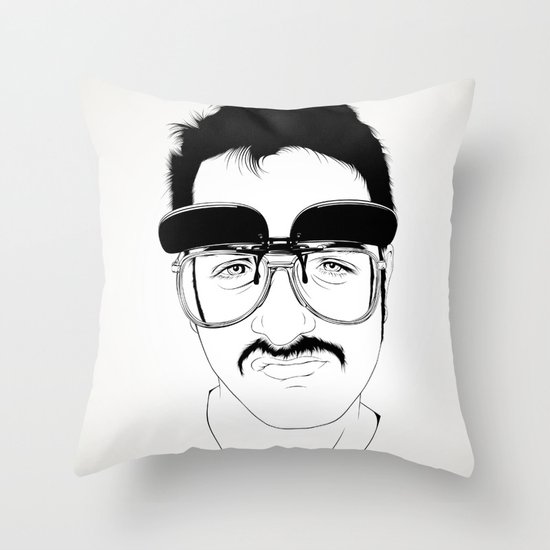 Bigotaco Throw Pillow