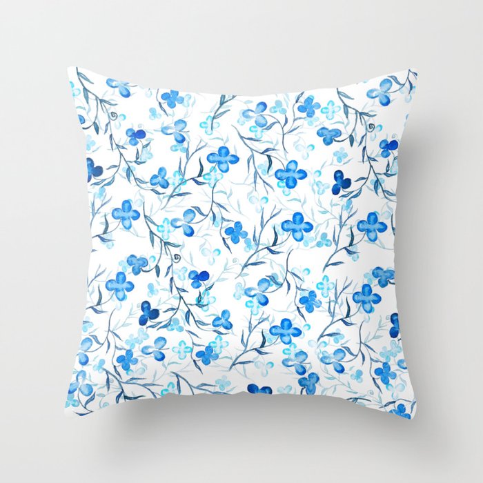 Small hotsell blue pillows