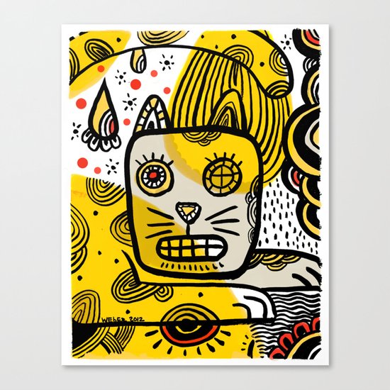Cat Creole Canvas Print