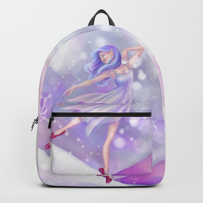 Winter Lavender Ballerina Backpack