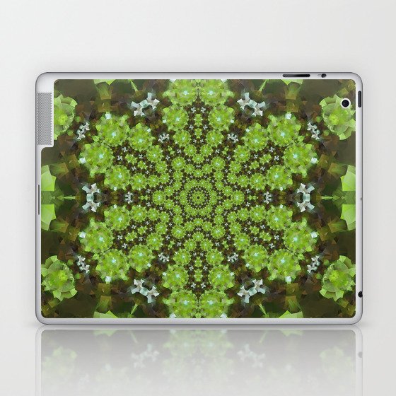 Light Green Bubbles Kaleidoscope Laptop & iPad Skin
