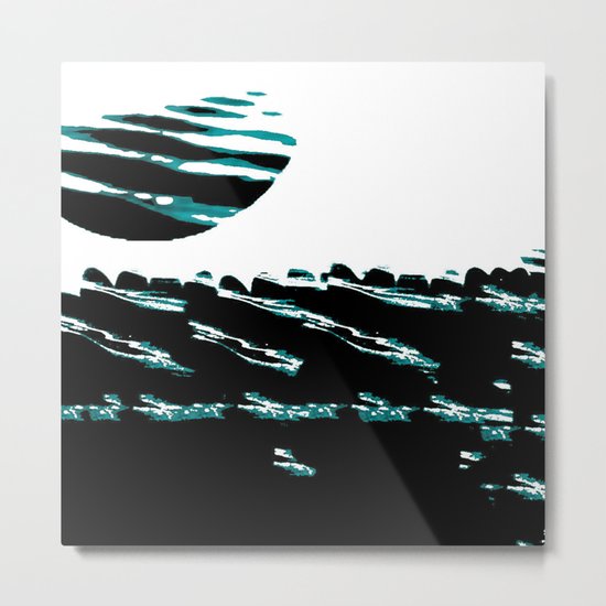 Teal Tide Metal Print