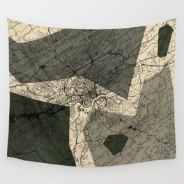 Knoxville, USA - retro city map Wall Tapestry