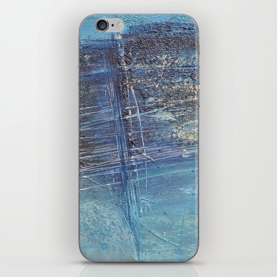blue green abstract iPhone & iPod Skin