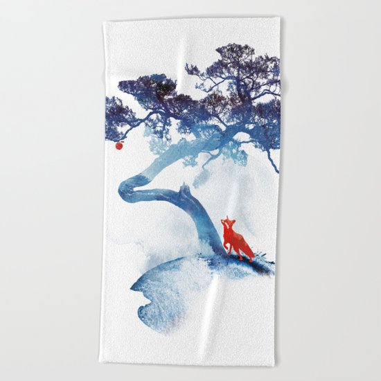 The last apple tree Beach Towel