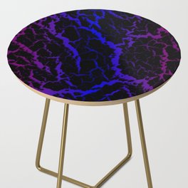 Cracked Space Lava - Purple/Blue Side Table