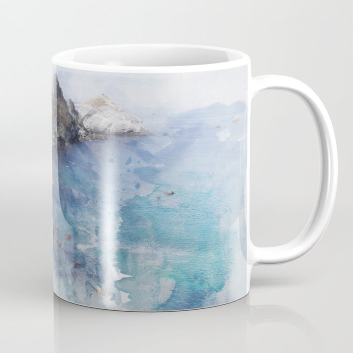Big Sur Pacific Ocean Print Coffee Mug