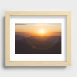 Mountain Sunrise Recessed Framed Print